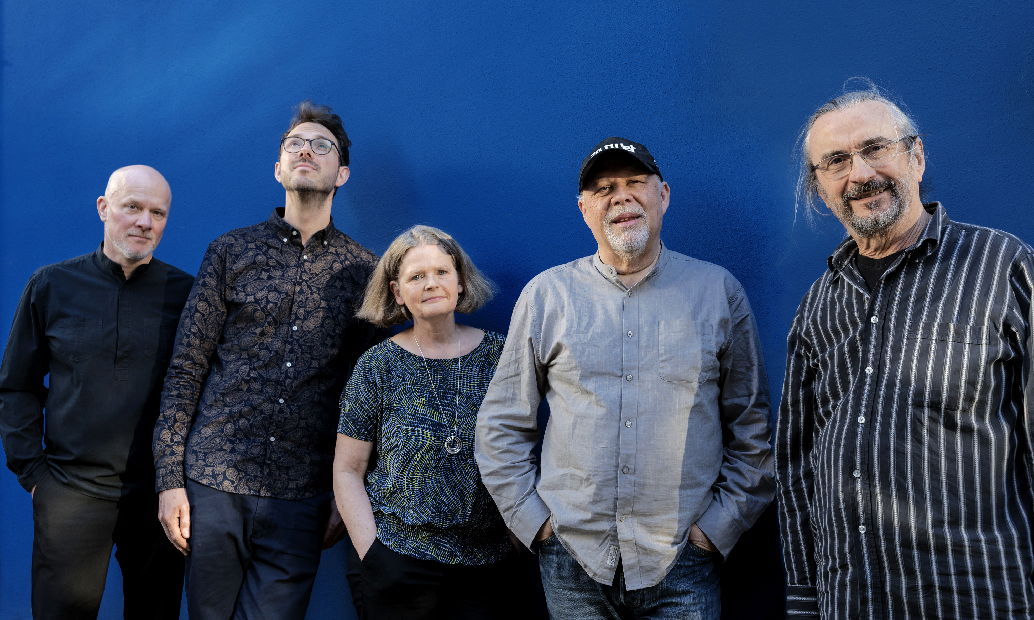 Foto Wilfried Heckmann - Norbert Dömling's Flying Spices, Tony Lakatos Saxophon, Stephanie Wagner Flöte, Manuel Seng Flügel, Andreas Neubauer Schlagzeug, Norbert Dömling Kontrabass Kompositionen